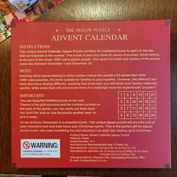 Jigsaw Puzzle Advent Calendar Christmas Cats - Picture 10 of 10